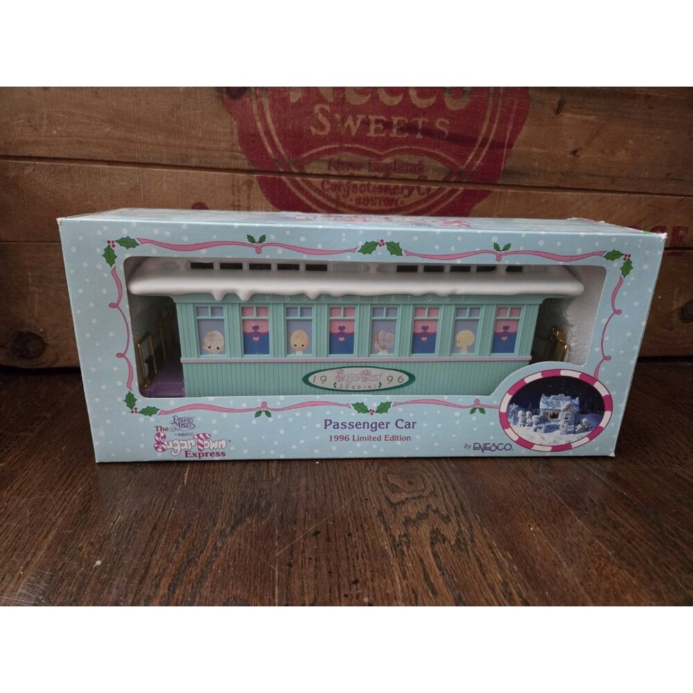 Vtg Enesco Precious Moments Sugar Town Express Passenger Car Train #192406 1996